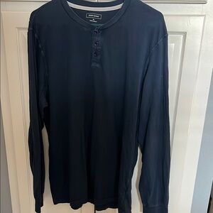 Adam Levine Collection Men's Navy Blue Long Sleeve Shirt